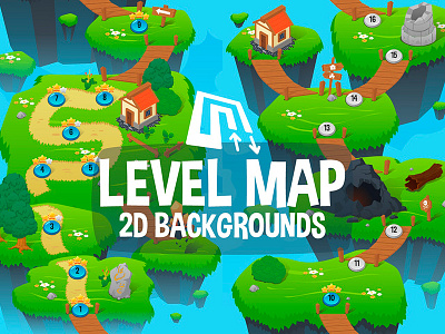 Level Map 2d Game Backgrounds 2d backgrounds game game design gamedev gaming level map map