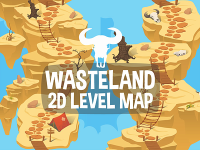 Wasteland Level Map Game Backgrounds 2d backgrounds game game design gamedev gaming level map map