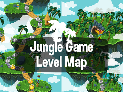 Jungle Level Map Backgrounds 2d backgrounds game game design gamedev gaming level map map