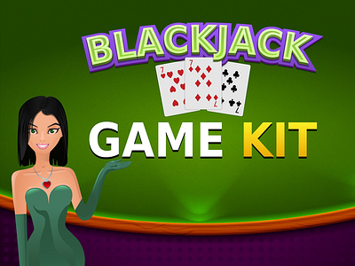 Blackjack 2D Game Kit 2d card games fortune wheels game kits gamedev