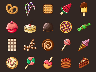 Sweets 2D Game Objects 2