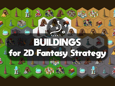 Buildings for Strategy 2d buildings game game assets game items