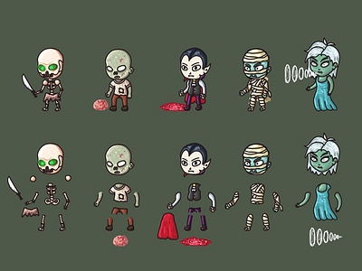 Undead Character Sprites