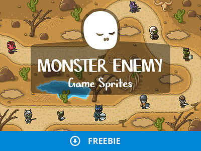 Free Monster Enemy Sprites by 2D Game Assets on Dribbble