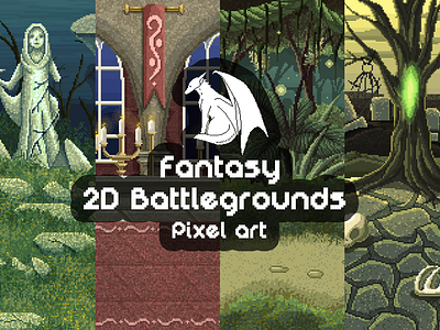 Free Pixel Art Fantasy Game Battlegrounds