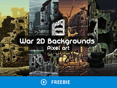 Free War Pixel Art Game Backgrounds