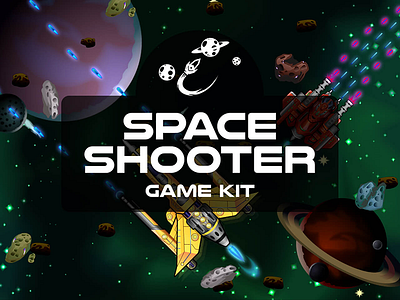 Space Shooter 2D Game Kit 2d game game assets gamedev space shooter