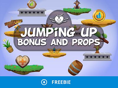 Free Jumping UP 2D Objects game assets gamedev jump game platformer