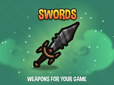 Swords Weapon Pack 2d fantasy game assets gamedev rpg swords