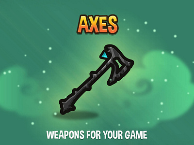 Axes Weapon Pack 2d axes game game assets gamedev rpg weapon