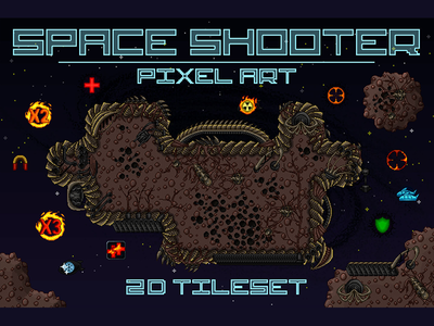 2D Game Assets / Projects / Space Shooter Game Kit Pixel Art | Dribbble