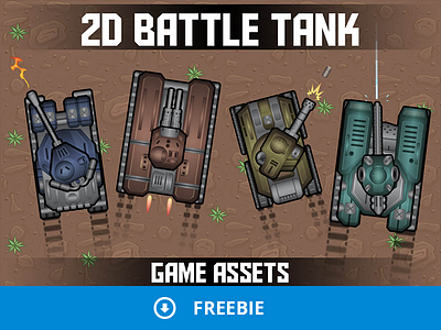 Free 2D Tank Game Assets 2d assets game game assets gamedev tank