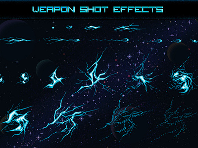 Space Shooter Game Kit Pixel Art by 2D Game Assets on Dribbble