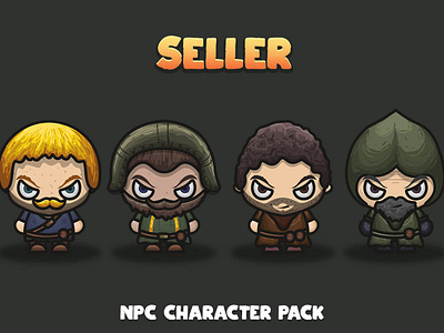 Seller NPC 2D Character character game game assets gamedev npc rpg seller