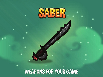 Saber 2d Weapons game game assets gamedev saber weapon weapons