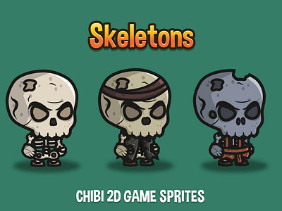 Skeleton 2D Game Assets: Tiếp nối thành công của bộ sưu tập chibi Skeleton Game Sprites, Skeleton 2D Game Assets cho phép game thủ tùy chỉnh và sáng tạo rất nhiều loại hình ảnh ma quái khác nhau. Với những hiệu ứng hoạt hình chân thực, bạn sẽ có một trải nghiệm chơi game sinh động và tuyệt vời.