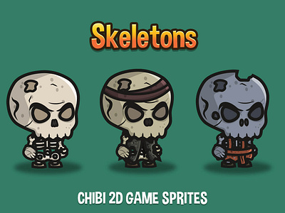 Skeleton 2d Game Sprites