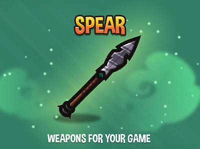 Spear 2D Weapons 2d game game assets gamedev spear weapons