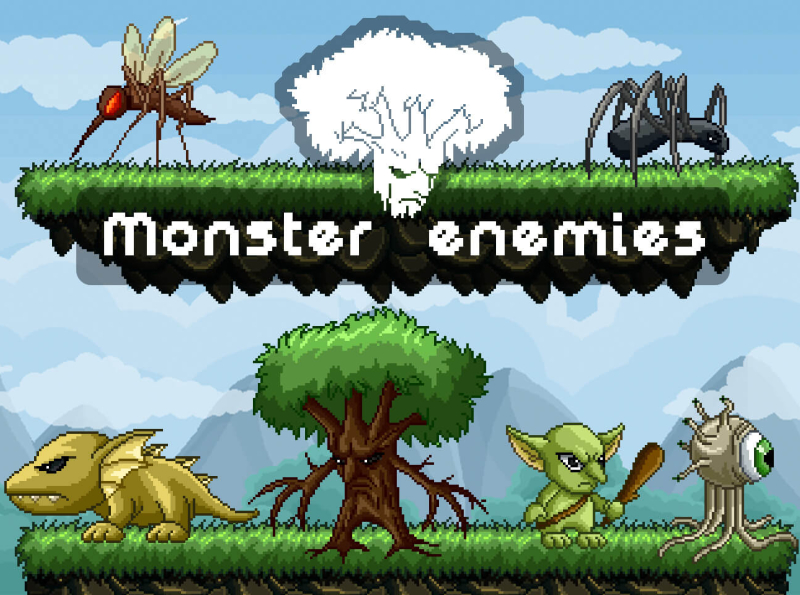 Pixel Art Enemy Pack 2 Gamedev Market Pixel Art Pixel Art Games Images