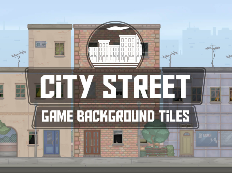 City Street 2D Background Tiles by 2D Game Assets on Dribbble