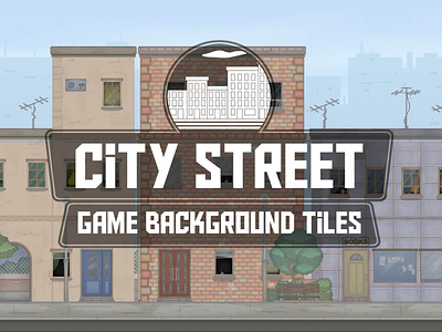 City Street 2D Background Tiles
