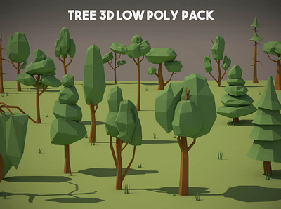 Free Tree 3D Low Poly Models 3d game assets gamedev low poly low poly lowpoly lowpolyart tree
