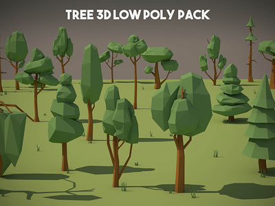 Free Tree 3D Low Poly Models 3d game assets gamedev low poly low poly lowpoly lowpolyart tree