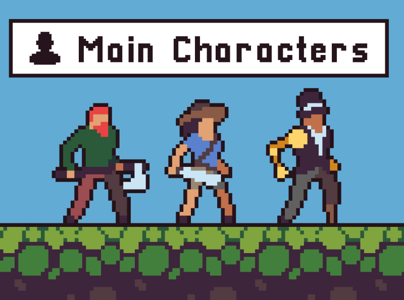 Free 3 Character Sprite Pixel Art By 2d Game Assets On Dribbble