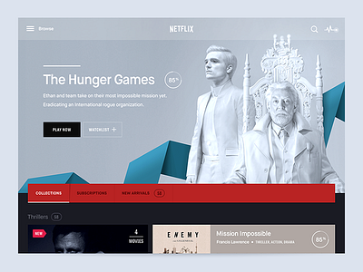 Netflix iPad App ipad app movies netflix user interface