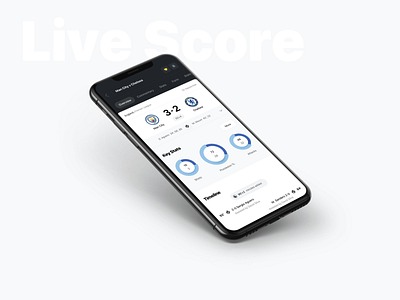 Live Score App app commentary football goals ios iphone iphone 11 mockup players premier league scores soccer statistcs stats timeline user interface ux