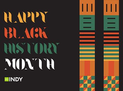 Happy Black History Month aiga black history black history month indy typogaphy