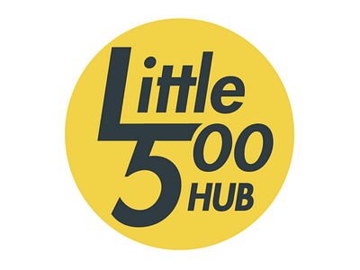 Little 500 Hub Logo hub identity indiana indy logo race