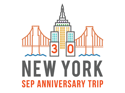 SEP 30th Anniversary Logo anniversary brooklyn empire state new york thirty trip
