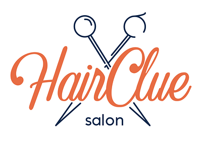 Hair Clue brand identity branding branding and identity branding design hair logo salon