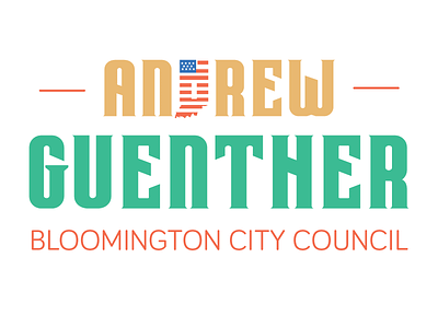 Andrew Guenther Campaign Logo bloomington branding campaign design identity logo logo design politics