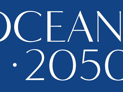 Oceans 2050 Branding brand branding conservation cousteau custom type initiative logo ocean typography