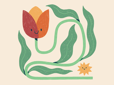 Fun Tulip Illustration