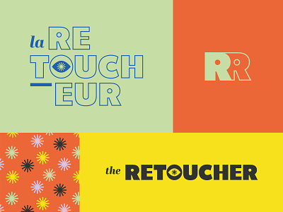 The Retoucher - Branding bold brand design brand identity branding colorful custom typography fun icon logo logotype modern pattern typography