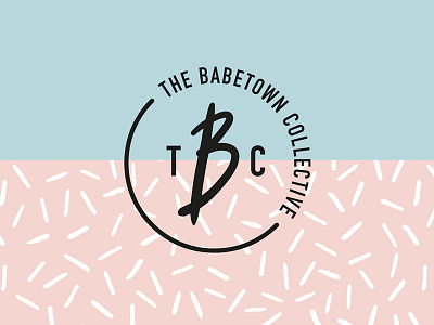 The Babetown Collective badge brand branding icon lettering logo modern pastel pattern photographer trendy