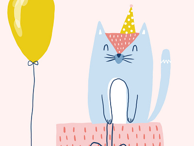 Cute Birthday Cat