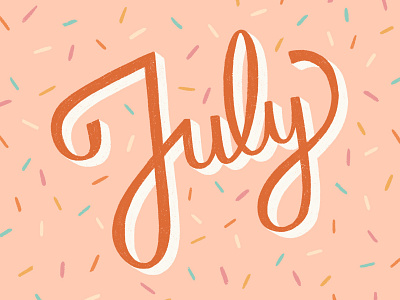 July Lettering