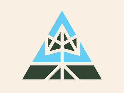 Guts Logo take2 - colored geometric leadership logo roots tree triangle youth