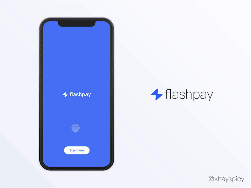 Flashpay logo mobile app ui ux