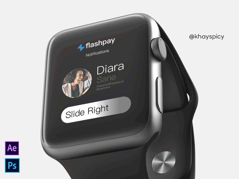 Experimental: Apple Watch Flashpay chat talk ui ux