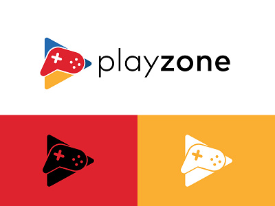 Playzone Logo brand identity logo design
