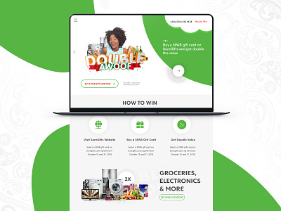 Double Awoof Dribbble landing page design ui uidesign ux web design