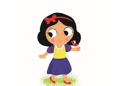 Snow White children childrens childrens illustrations cute illustration picturebook vector