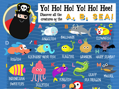 'A, B, Sea' Poster