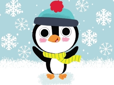 Penguin animals children childrens childrens illustrations christmas cute design illustration picturebook