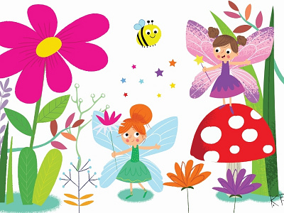 Fairy Garden animals children childrens childrens illustrations cute design illustration picturebook vector